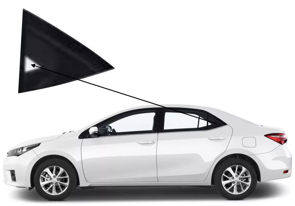 Кватирка задніх дверей ліва Toyota Corolla E170 2013-2018, фото 1