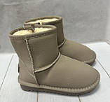 Зимові дитячі Ugg itts уггі маломіри шкіра бежевий 31-34, фото 2