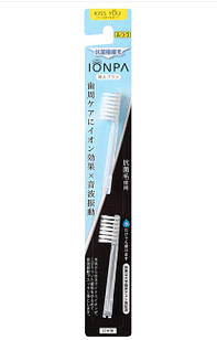 Змінні насадки з тонкою щетиною для зубних щіток Ionic KISS YOU Sonic Vibration IONPA, 2 шт.