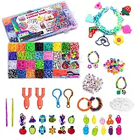 Набор для плетения из резиночек детские резинки для плетения резинки для плетения браслетов 1500 шт