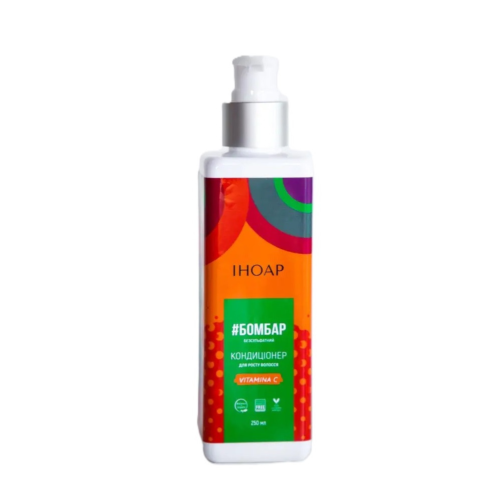 Безсульфатний кондиціонер Вітамін С для росту волосся, Inoar Bombar, 250 ml