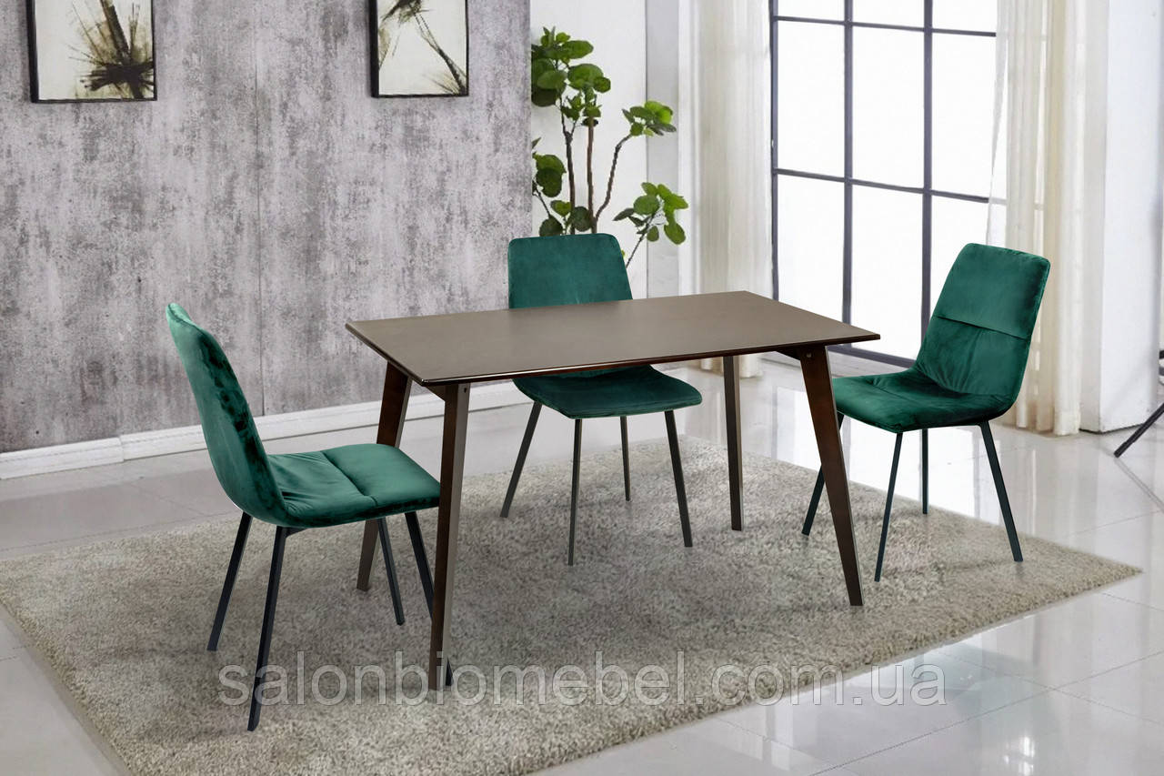 Стіл обідній Дуглас (темний горіх), фото 1