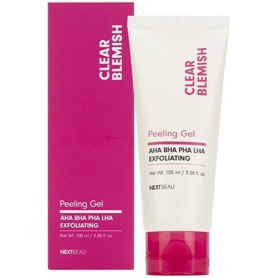 Гель-пілінг для обличчя NEXTBEAU з кислотами, 100 мл