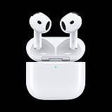 Бездротові навушники AirPods 4 2024 з шумоподавленням + захисний чохол, фото 3