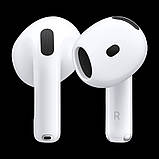 Бездротові навушники AirPods 4 Lux+ 2024 + захисний чохол + клінер для чищення навушників, фото 4