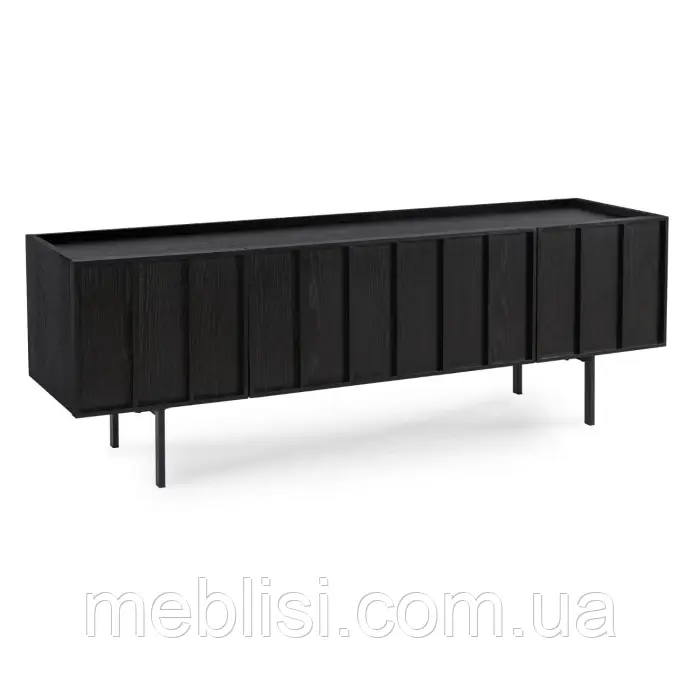 Чорна ТВ тумба 160 Trzydrzwiowa 160 cm BERGAMO (чорний) (MEBEL ELITE) ME.BERGAMO/CZ/RTV