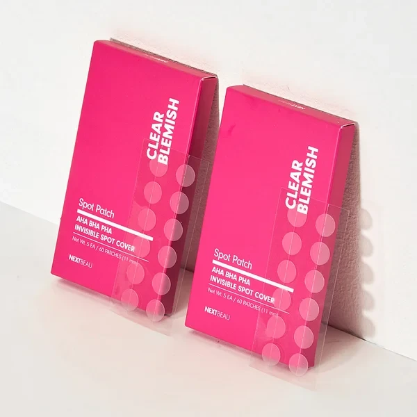 Спот-патчі для точкового очищення обличчя Clear Blemish Spot Patch Nextbeau 60 шт., фото 1