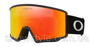 Гірськолижна маска Oakley Target Line L Matte Black 2 Лінзи S3 Fire Iridium / S1 Persimmon, фото 1
