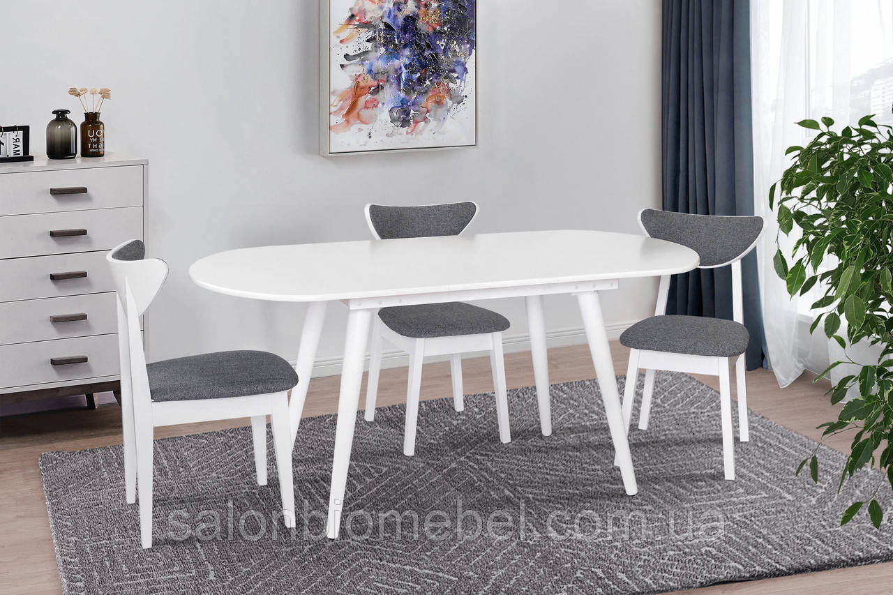 Стіл обідній Патрік (білий), фото 1