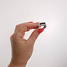 Чоловіча срібна печатка з золотом і чорним каменем. Перстень зі срібла з накладкою золота 375. 20 розмір, фото 3