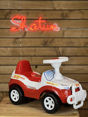 Толокар машинка каталка Orion Джипик 105 червоно-білий