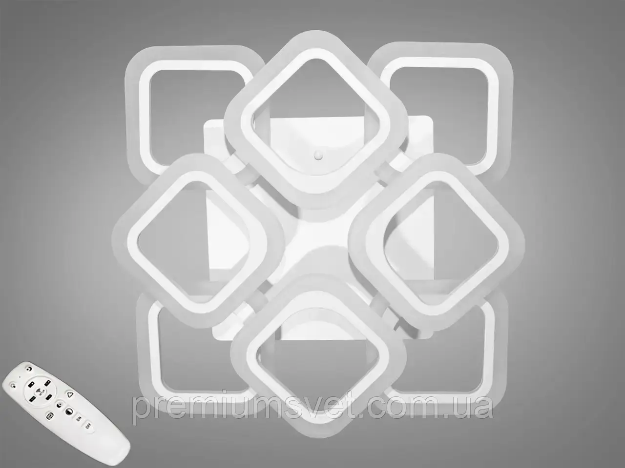 Люстра світлодіодна стельова AS8060/4+4 WH, фото 1