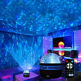 Міні нічник проектор полярне сяйво з пультом Star Projection Lamp, фото 2
