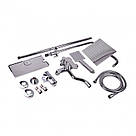 Душова система універсальна Qtap Plava на три споживача (з виливом) з полицею QT1005CRM Chrome, фото 10