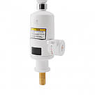 Проточний кран-водонагрівач кухонний для кухні Lidz Warm 057 LDWAR057WCR24983 White / Chrome, фото 5