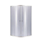 Душова кабіна Latwa SC80x80.SAT.HIGH.GR полукругла, скло тон. 4 мм + Душовий піддон KAPIELKA ST80x80x41, з, фото 3