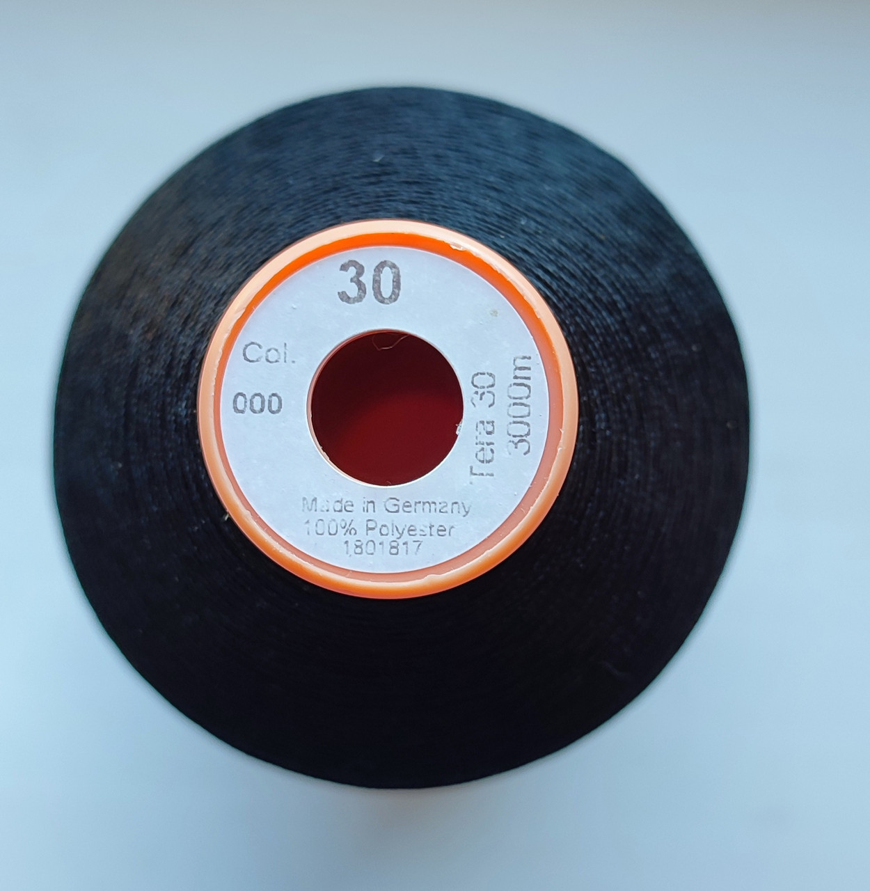Нитки Gutermann Tera No30. 
Чорний колір.
3000 м., фото 1