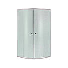 Душова кабіна Lidz Latwa SC80x80.SAT.LOW.FR, скло Frost 4 мм + Lidz Душовий піддон KAPIELKA ST80x80x15, фото 3