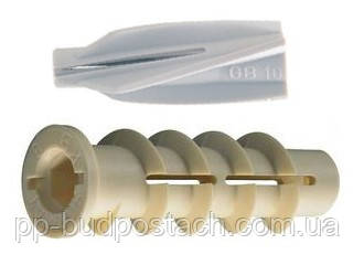 Нейлоновий дюбель з газобетону