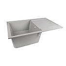 Кухонна мийка Lidz 790x495/230 GRA-09 (LIDZGRA09790495230), фото 4