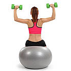 Композитна гантель для фітнесу на 4кг, 1шт, Зелений / Гантелька для аеробіки / Цільна гантеля для тренувань, фото 6