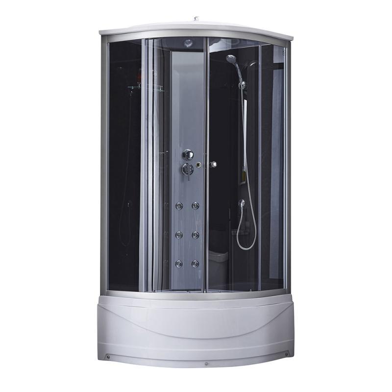 Гідромасажний бокс Lidz Tani SBM90x90.SAT.HIGH.GR, скло тоноване 4 мм, фото 1