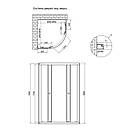 Душова кабіна Qtap Taurus CRM1011AC6 100х100 см, скло Clear 6 мм покриття CalcLess, без піддона, фото 2