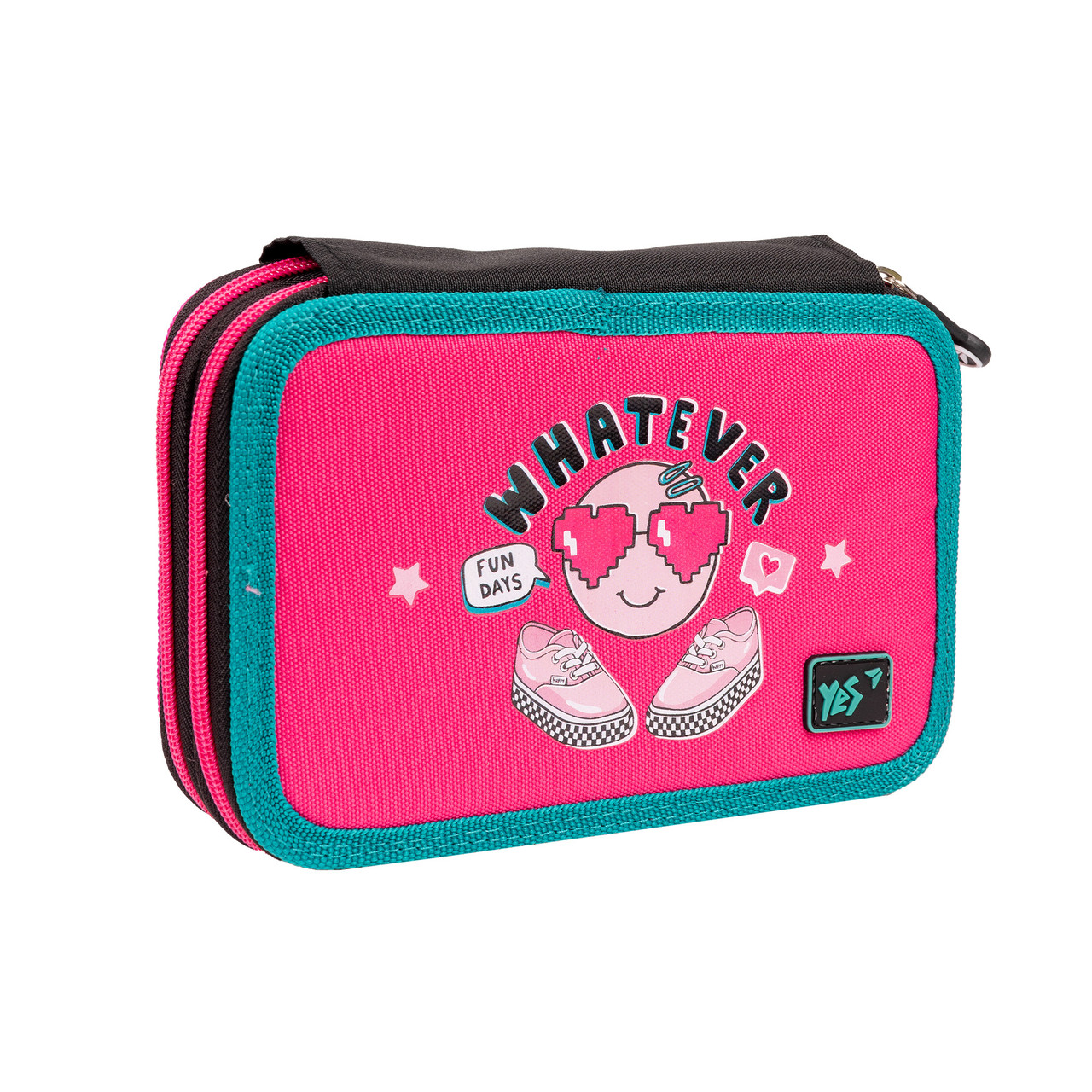 Пенал твердий YES HP-01 твердий подвійний Lovely Smile, фото 1