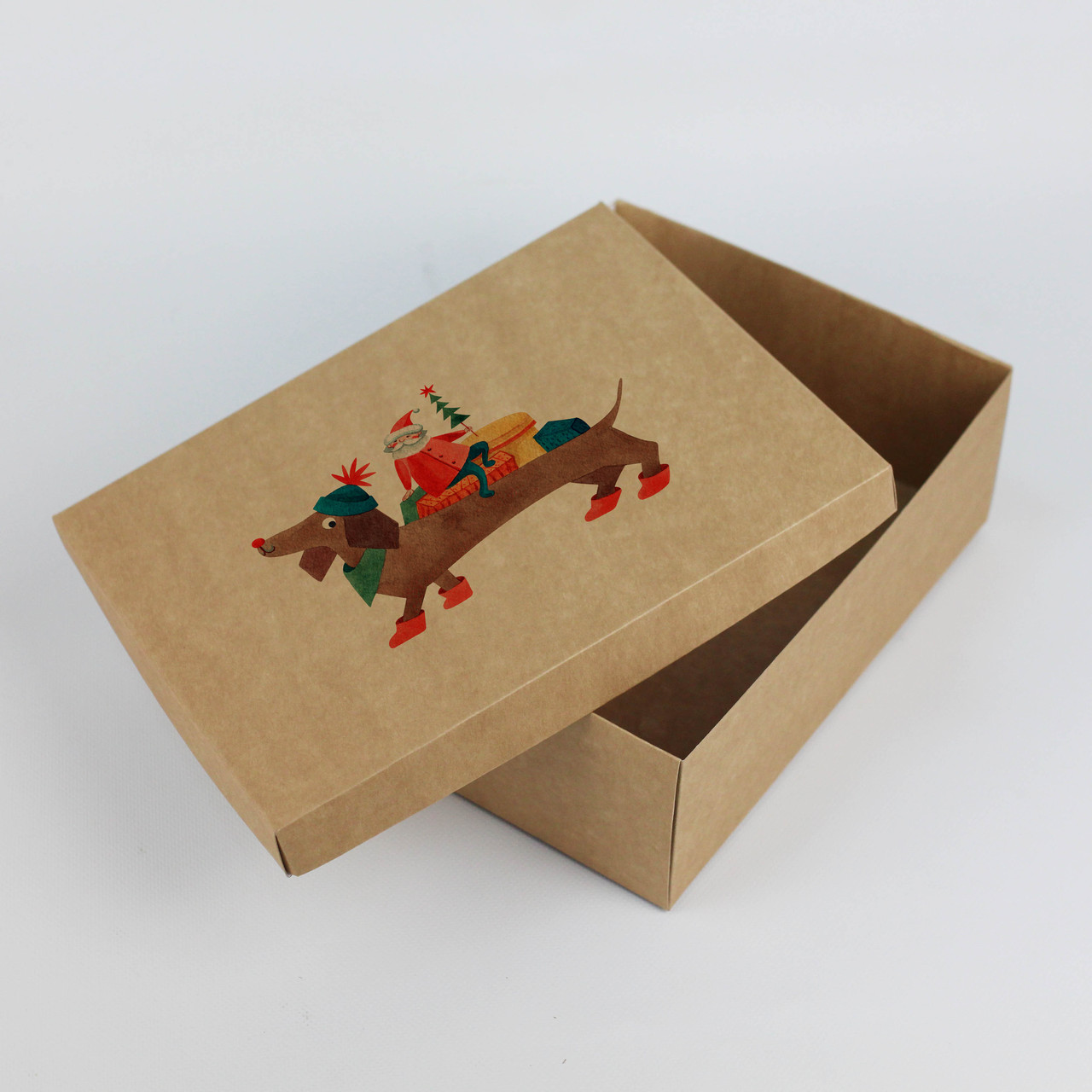 Коробка на Новий рік Велика Дитяча 260*200*90 - Крафт Коробка Подарункова, фото 1