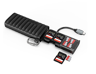 Багатофункціональний Кардридер (Card Reader,картридер,кард рідер) 12в1 для SD, Micro SD (TF-карт) S6-MCR-01