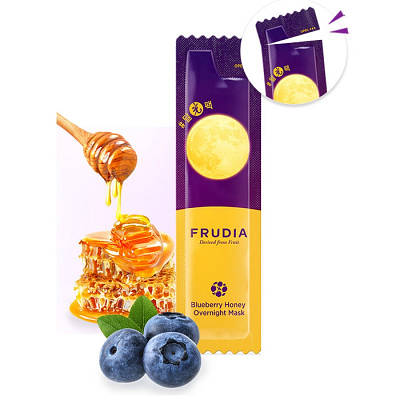 Нічна маска з медом і екстрактом чорниці Frudia Blueberry Honey саше 5 мл