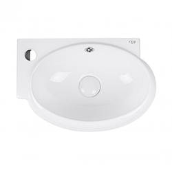 Раковина Qtap Leo 420x280x150 White з донним клапаном QT11115011LW