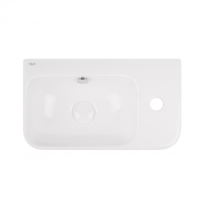Раковина Qtap Tern 450х260х155 White з донним клапаном QT17115117RW, фото 1