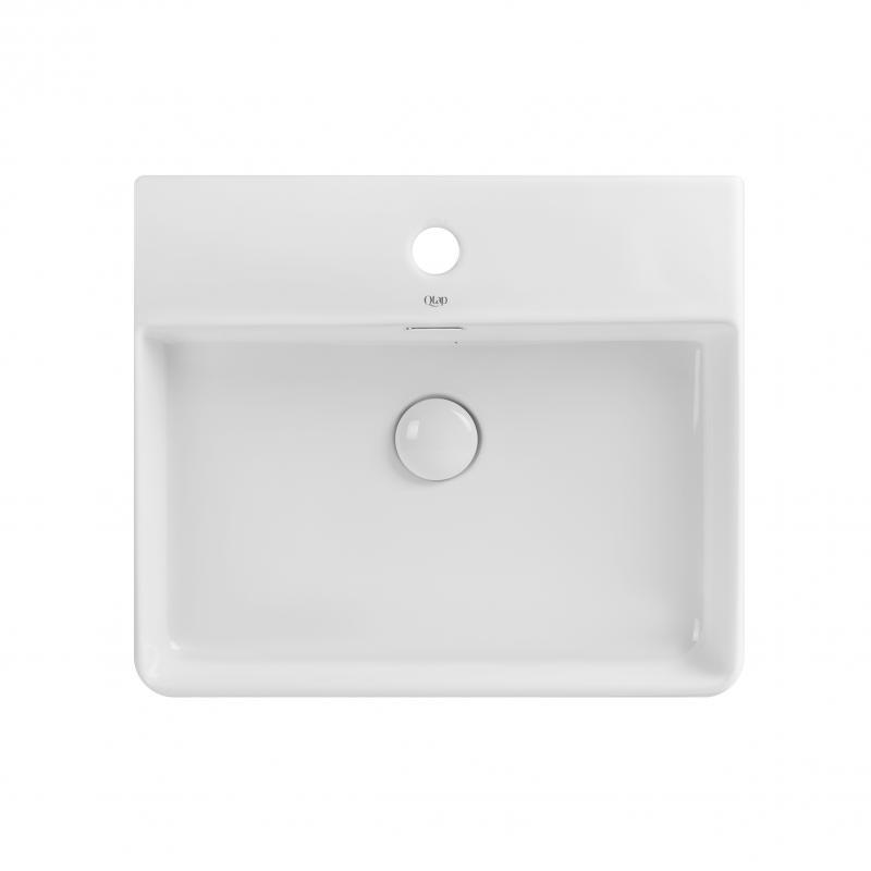 Раковина Qtap Nando LT 500х420х130 White з донним клапаном QT12112173SW, фото 1