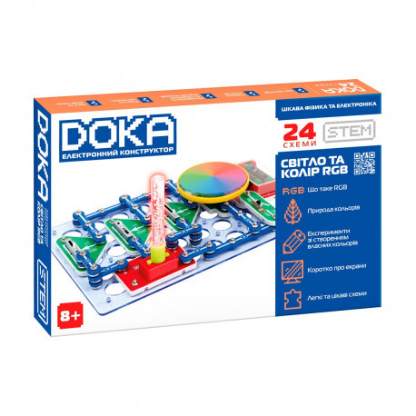 Конструктор електронний СВІТЛО І КОЛІР DOKA