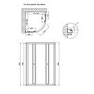Душова кабіна Lidz Latwa SC80x80.SAT.LOW.FR, скло Frost 4 мм без піддона, фото 2