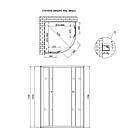 Душова кабіна Lidz Latwa SC90x90.SAT.MID.FR, скло Frost 4 мм без піддона, фото 2