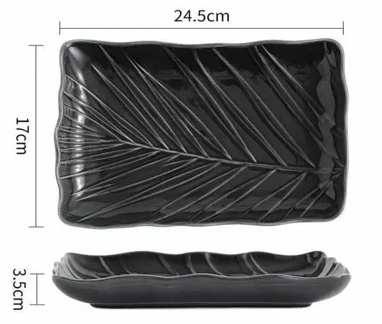 Блюдо Limited Edition Leaf Black (6990670), фото 1