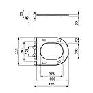Сидіння для унітаза Qtap Presto з мікроліфтом Slim QT26991217AW, фото 3