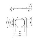Сидіння для унітаза Qtap Kalao з мікроліфтом Slim QT08991213AW, фото 3