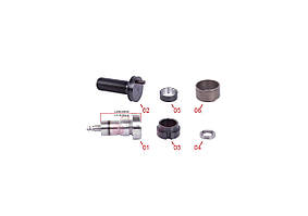 Ремкомплект супорту (підводний механізм) Wabco PAN 19-1 / 22-1,палець зі штифтом 115ММ