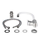 Змішувач для кухні Lidz Aria 015F3 з гнучким виливом (k35) LDARI015F3WHI43362 White / Nickel, фото 4