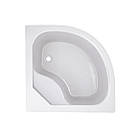 Душова кабіна Latwa SC80x80.SAT.HIGH.FR полукругла, скло Frost 4 мм + Душовий піддон KAPIELKA ST80x80x41, з, фото 9