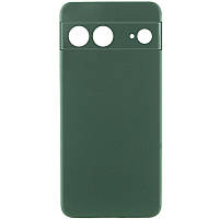 Чохол Silicone Cover Lakshmi Full Camera (AA) для Google Pixel 8 Зелений / Dark green