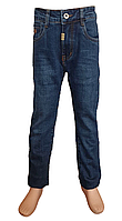 Утеплені класичні джинси для хлопчика Resser Denim 5864 синій 122-128