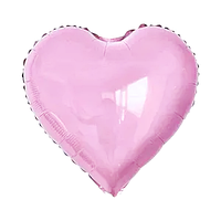 Фольгований шар Серце 9" рожеве (Китай)