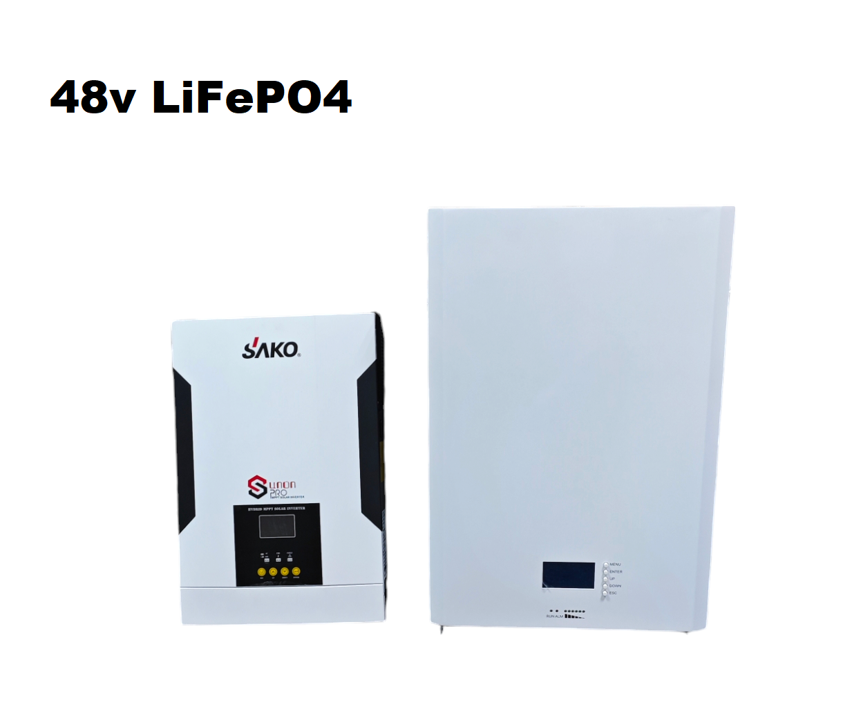 Комплект безперебійного живлення 48 V. Інвертор SAKO SUNON PRO Series 5,5 кВт + АКБ SUNBOOST LiFePO4 5,12кВт 48v