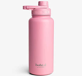 Пляшка для води металева з подвійною вакуумною ізоляцією Bohtal Insulated Sports Bottle 960 ml/32 oz Pink