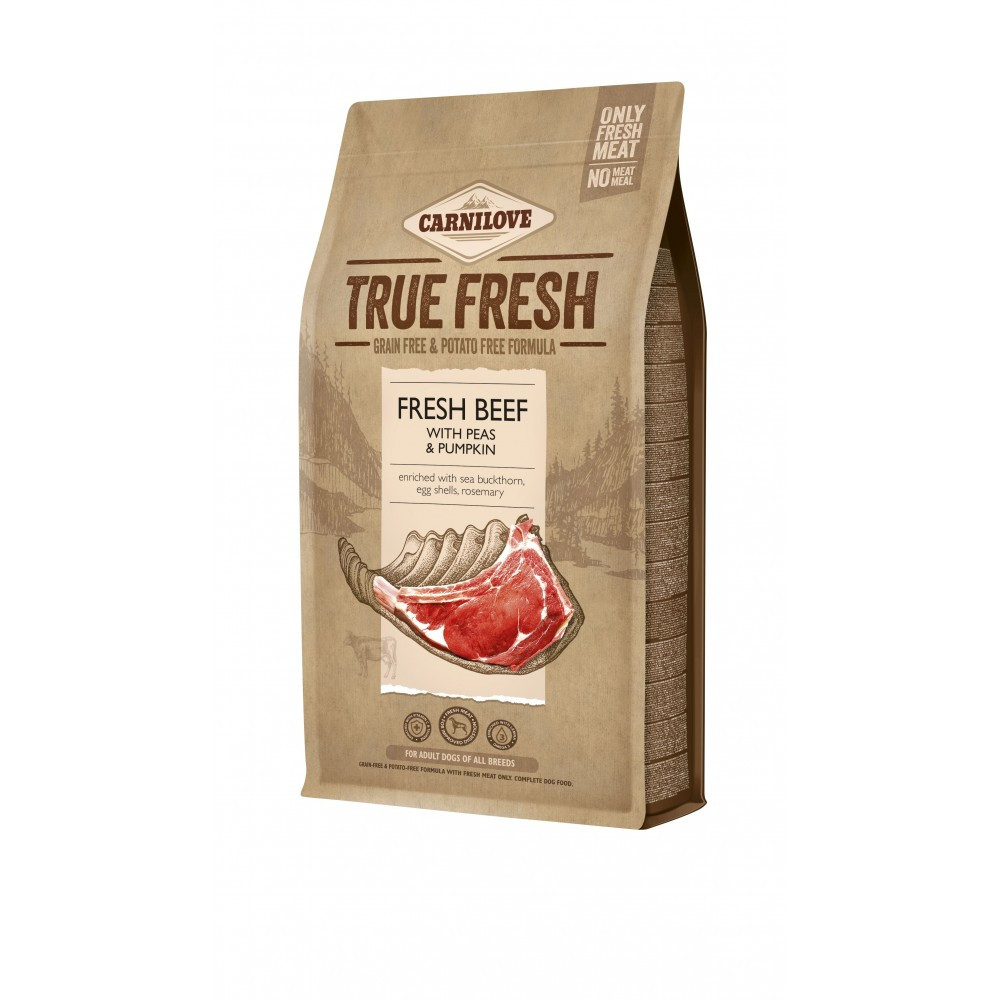 Carnilove True Fresh DOG Beef для собак всіх порід, з яловичиною 4кг