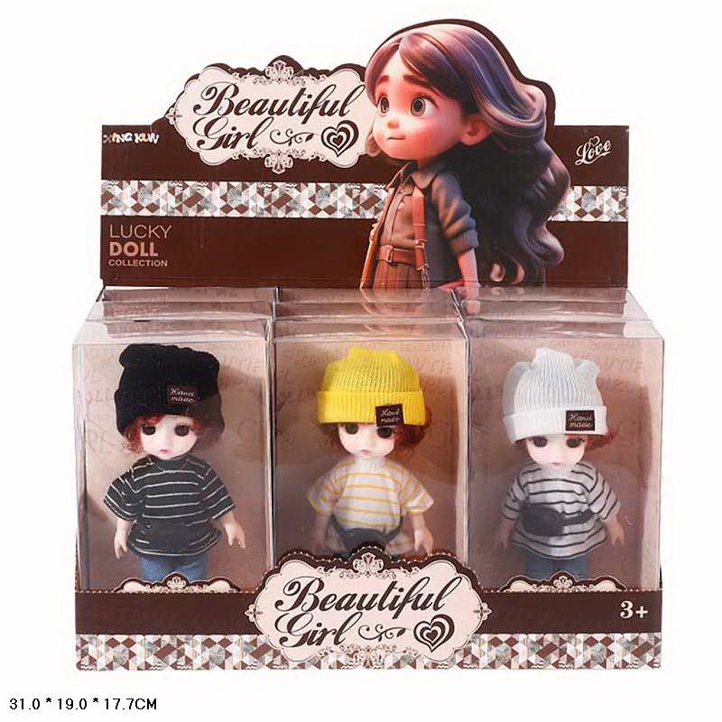 Лялька 8580 мальовані очі 9 видів дисплей-бокс 29×21×20 см ціна за 1 шт, фото 1